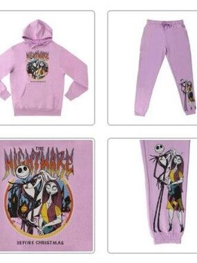 Disney The Nightmare Before Christmas purple sweatsuit